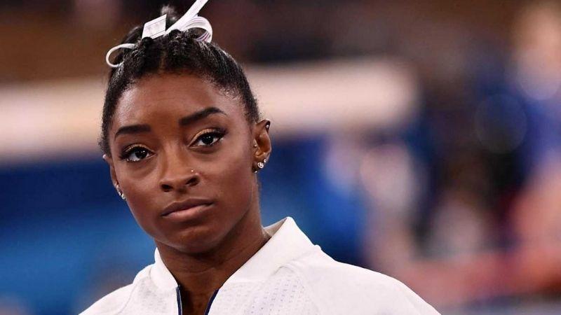 La gimnasta olímpica Simone Biles.