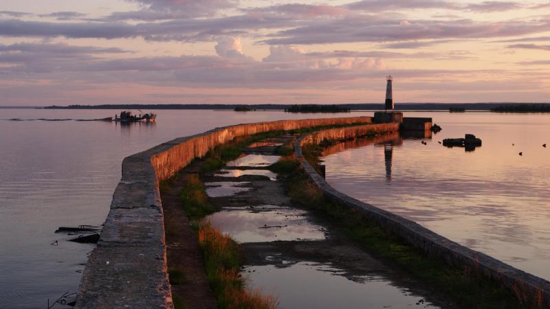 Breakwater on Lake Onega