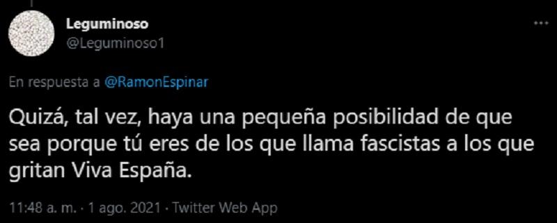 Respuesta a Ramón Espinar tras su denuncia de insultos Respuesta a Ramón Espinar tras su denuncia de insultos