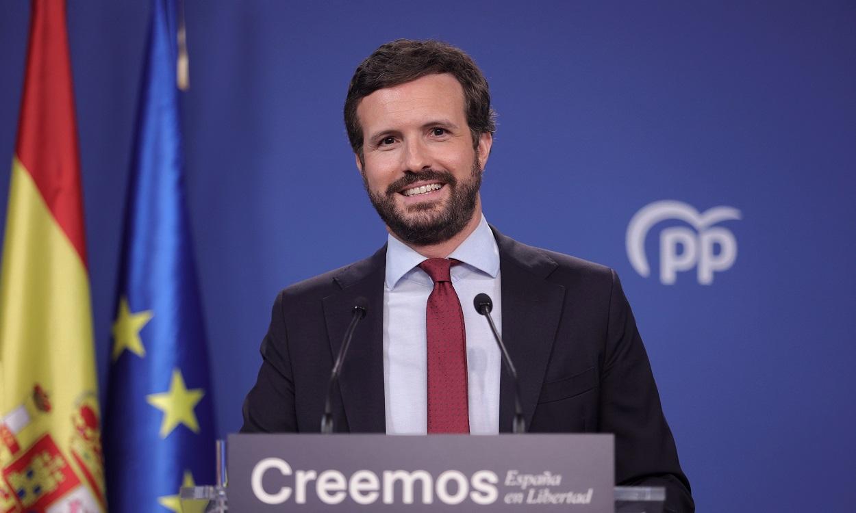 El presidente del PP, Pablo Casado. EuropaPress
