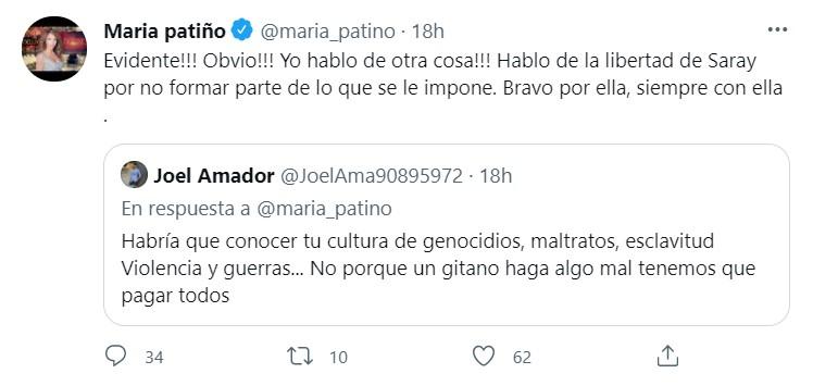 Tuit María Patiño   Twitter 2
