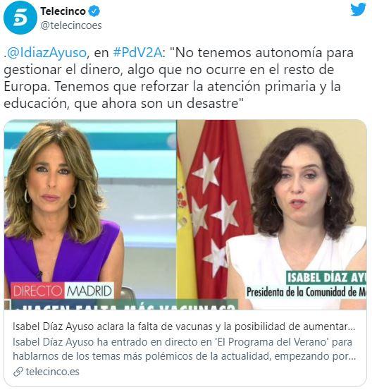 tuit de Telecinco tuit de Telecinco