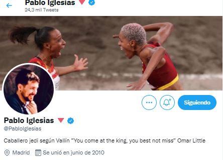 Pablo Iglesias renueva su bio de Twitter