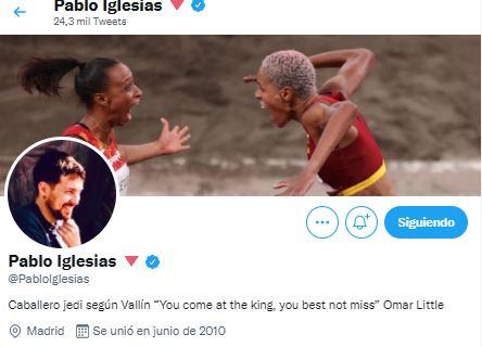 Pablo Iglesias renueva su bio de Twitter Pablo Iglesias renueva su bio de Twitter