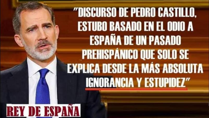 El falso discurso de Felipe VI. Facebook