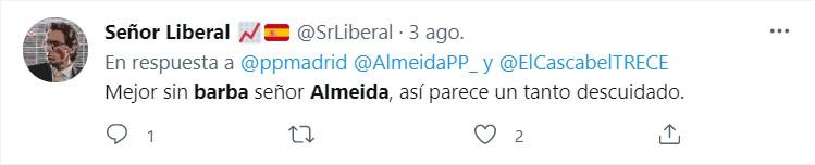 Twitter se pronuncia sobre la barba de Almeida Twitter