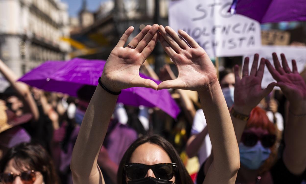 Imagen de una manifestación contra la violencia de género. EP