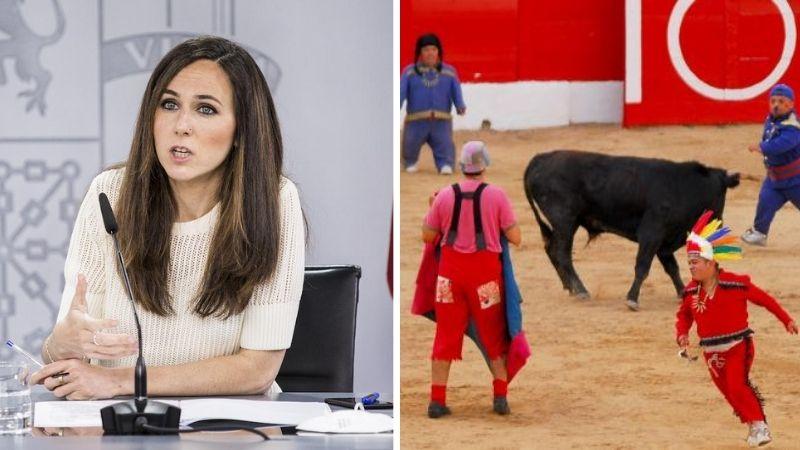 La ministra de Derechos Sociales y Agenda 2030, Ione Belarra, y un espectáculo de "bombero torero".