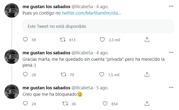 Alberto Ginés ante el cuestionado mensaje de una usuaria en Twitter   Twitter