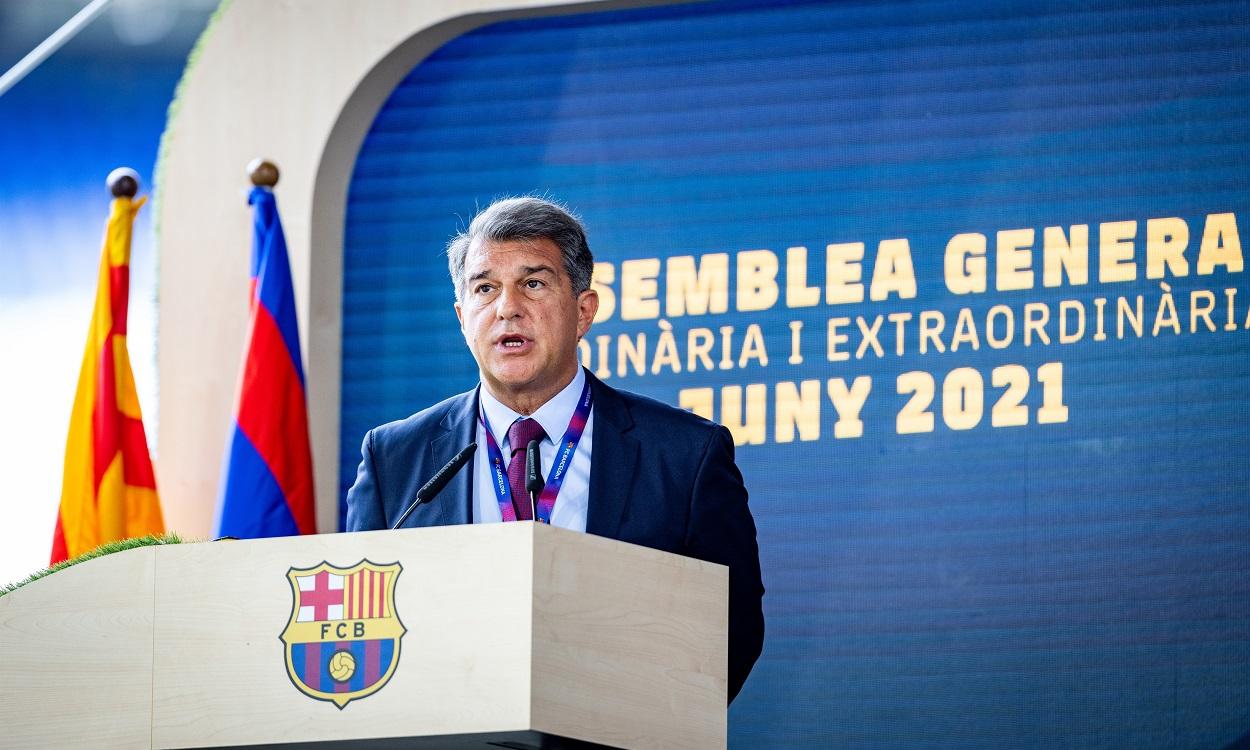 El presidente del FC Barcelona, Joan Laporta, en una fotografía de archivo. EP