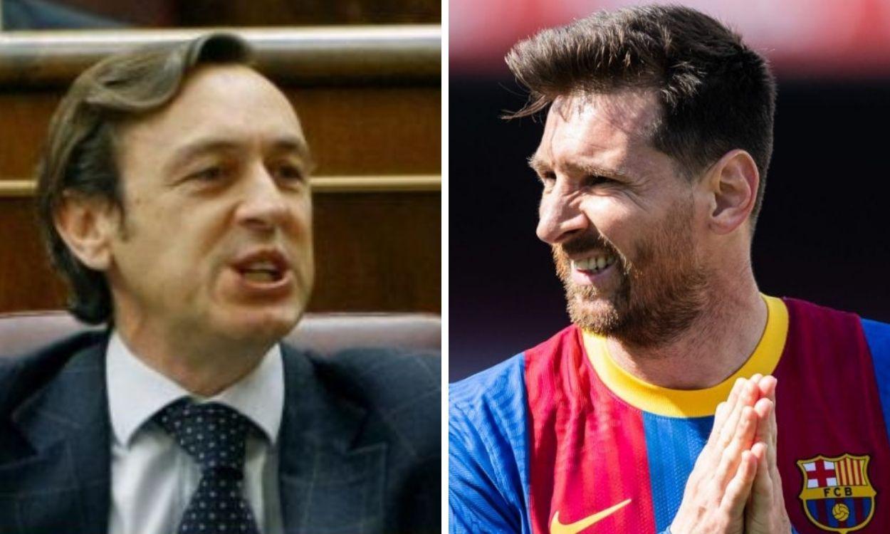 Rafael Hernando y Lionel Messi