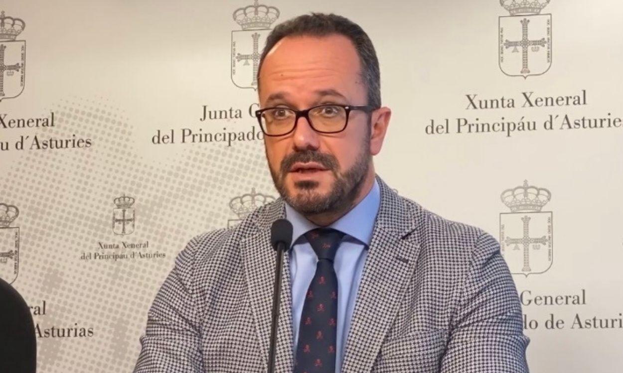 El presidente de Vox Asturias y portavoz de Vox en la Junta General del Principado, Ignacio Blanco.