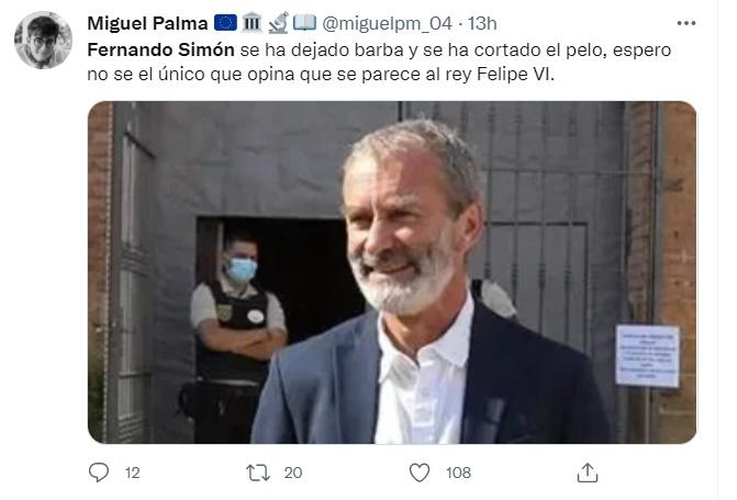 Comentario sobre el parecido de Fernando Simón