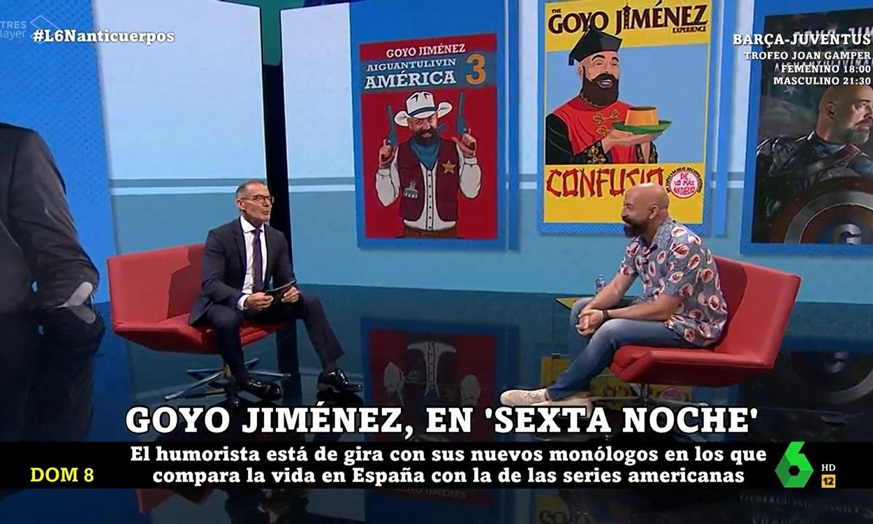 Goyo Jiménez en 'La Sexta Noche'. Atresmedia