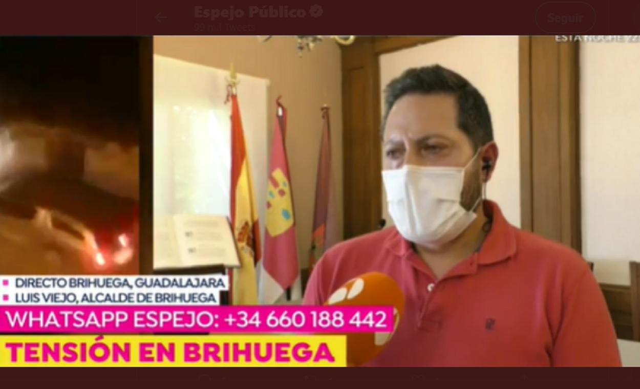 El alcalde de Brihuega entrevistado en Espejo Público