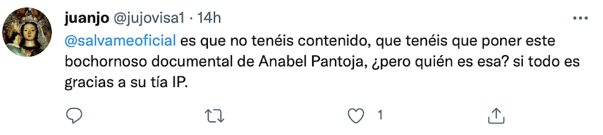 Enfado en redes sociales por el documental sobre Anabel Pantoja