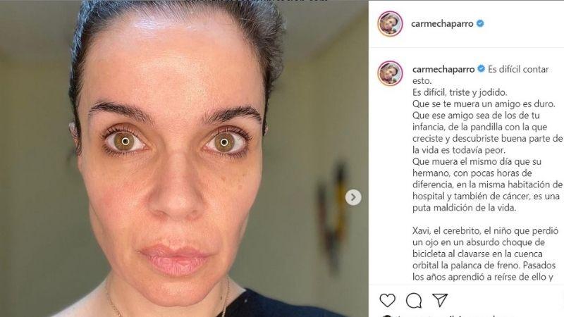 Carme Chaparro sobre la perdida de dos amigos de su infancia- Instagram Carme Chaparro Carme Chaparro sobre la perdida de dos amigos de su infancia- Instagram Carme Chaparro