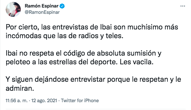 Espinar sobre Ibai 2