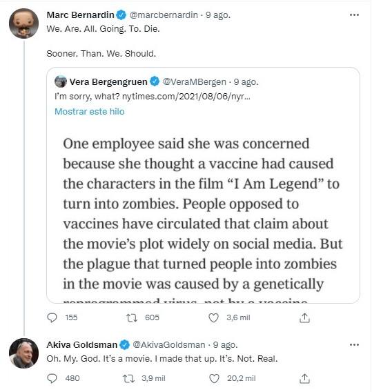 guionista de soy leyenda desmiente negacionistas covid en twitter guionista de soy leyenda desmiente negacionistas covid en twitter