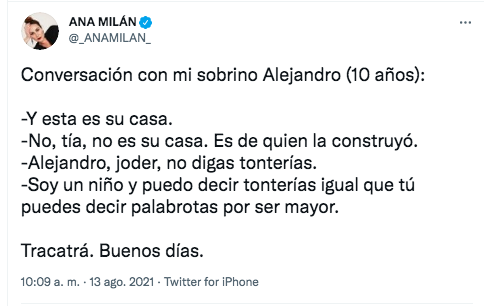 Tuit Ana Milan Tuit Ana Milan