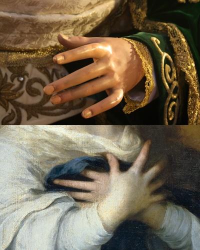 Al ser caracterizada por su extrema humildad ningún artista de bien representó a la Virgen María con las uñas pintadas