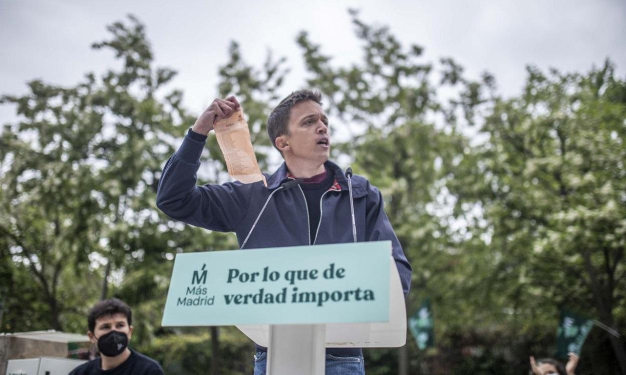 El líder de Más País, Íñigo Errejón, en una foto de archivo. Europa Press