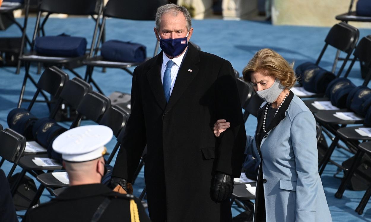 El expresidente de Estados Unidos George W. Bush y su mujer Laura Bush. Europa Press