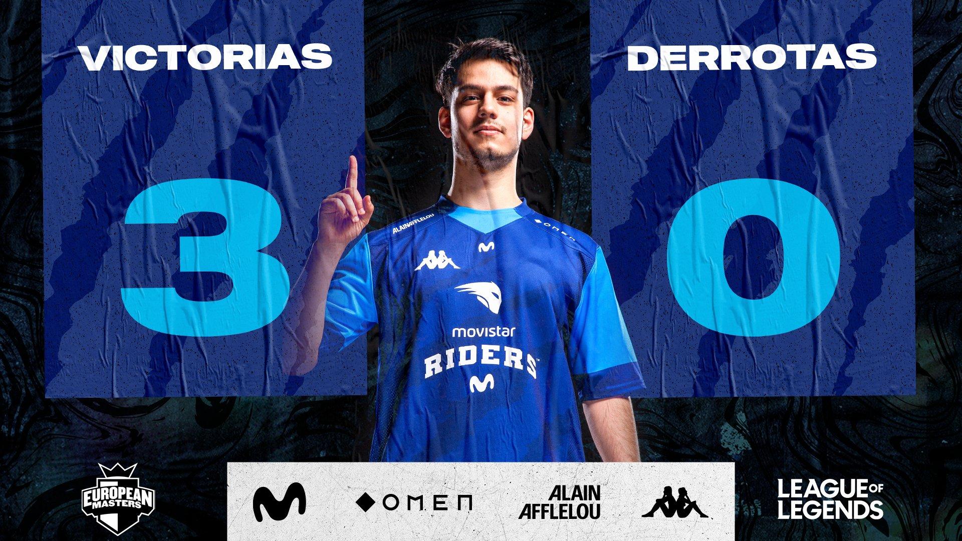 Movistar Riders cierra por 3:0 los partidos de ida del European Masters