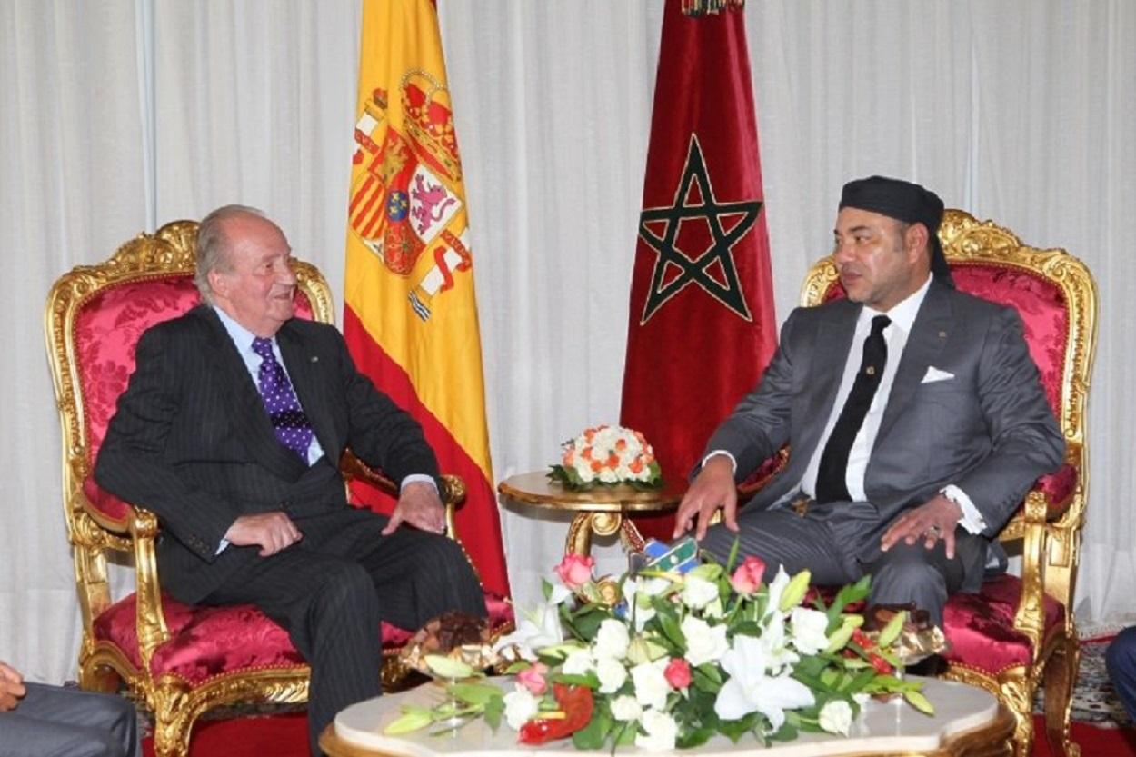 Don Juan Carlos I y el rey de Marruecos, Mohamed VI