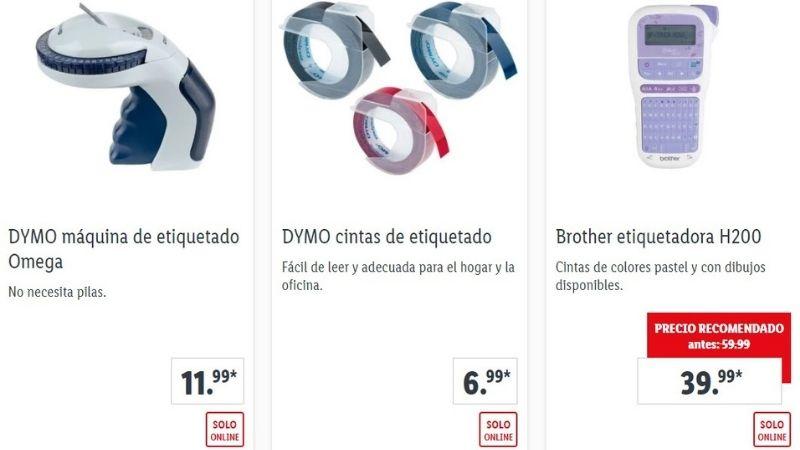 Etiquetadoras de Lidl - Web de Lidl