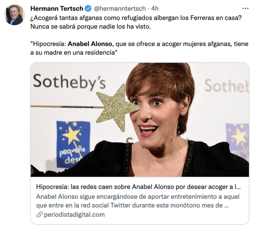 Tuit de Hermann a Alonso