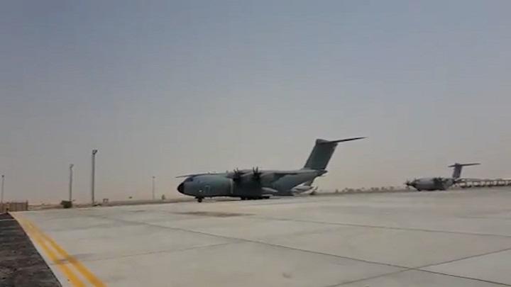 Avión militar usado en la evacuación de Afganistán. Fuente: Europa Press.