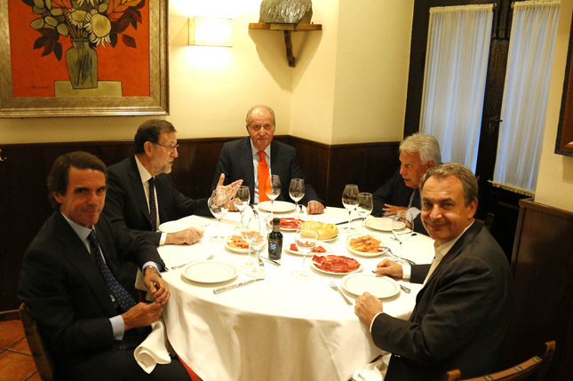 Entresijos de la cena de presidentes con el Rey emérito: hablaron de Grecia, Venezuela y elogiaron a Felipe VI