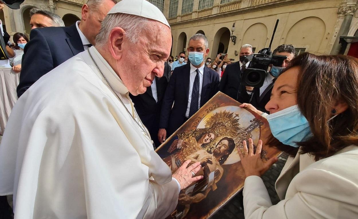 El papa Francisco. Fuente Agrupación de Cofradías de Málaga