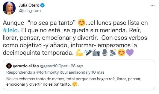 Julia Otero Twitter
