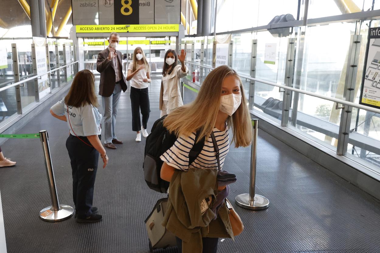 La princesa Leonor antes de su viaje a Gales. Europa Press