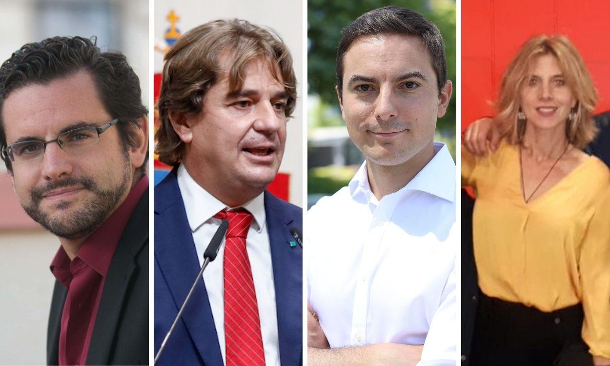 Los cuatro candidatos a liderar el PSOE M