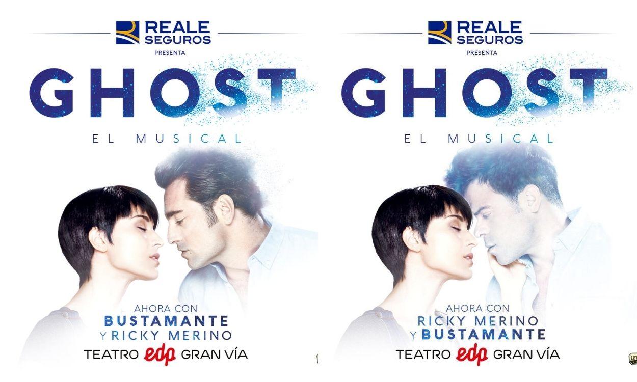 David Bustamante y Ricky Merino en el cartel de 'Ghost' - Twitter