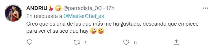 Opiniones en Twitter sobre la nueva temporada de 'MasterChef Celebrity 6' -  Twitter