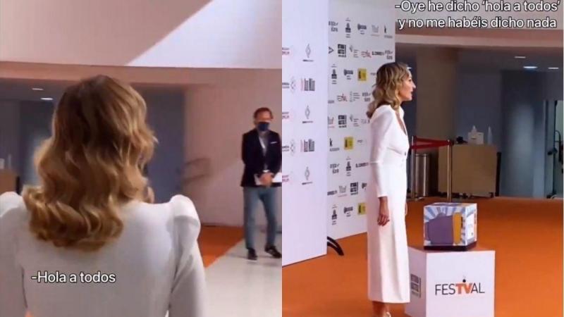 Ana Milán protagoniza un divertido momento en el FesTVal - Twitter