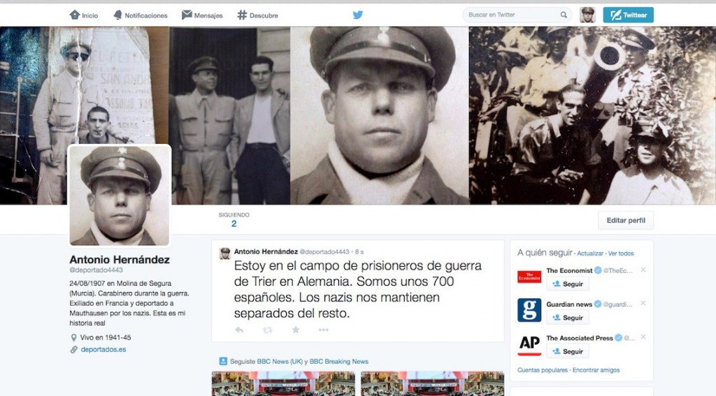Un 'experimento' literario: un libro con los tuits en los que un preso español narró "en directo" su cautiverio en Mauthausen, gratis en Twitter