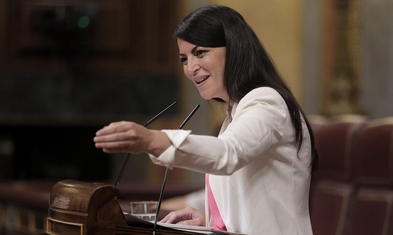 La secretaria general de Vox en el Congreso, Macarena Olona, ataca al PP y critica el ''baile'' en el CGPJ. EP