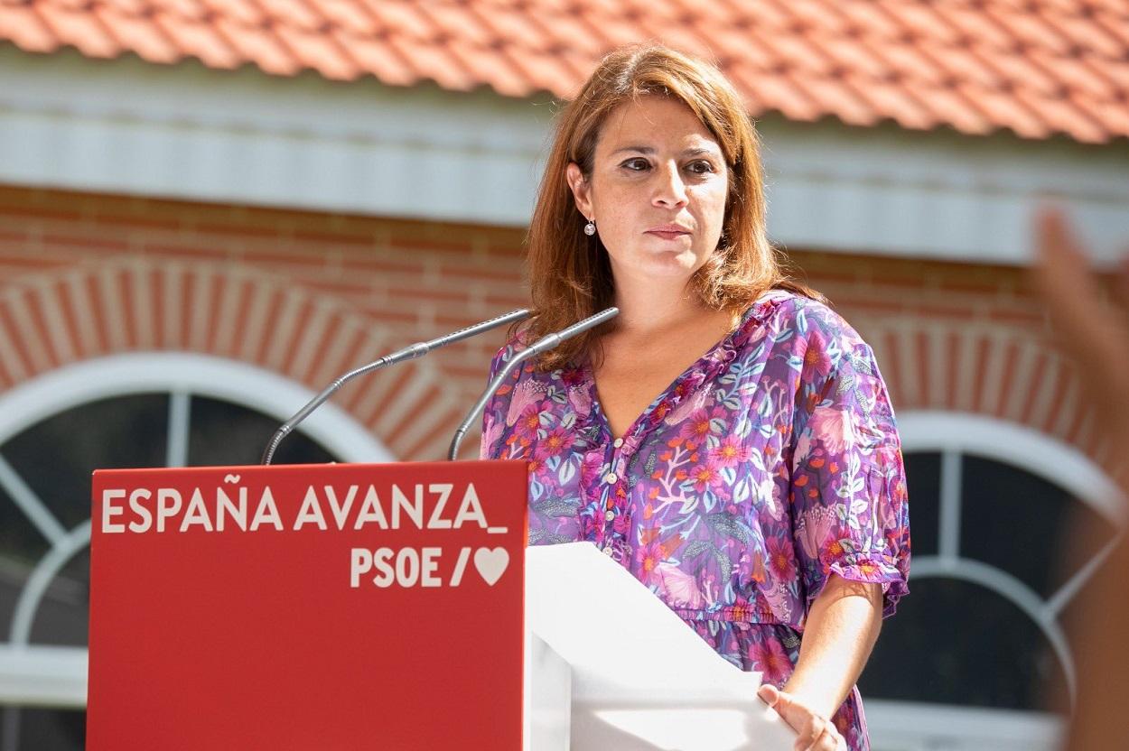 La vicesecretaria general del PSOE, Adriana Lastra. Fuente: Europa Press.