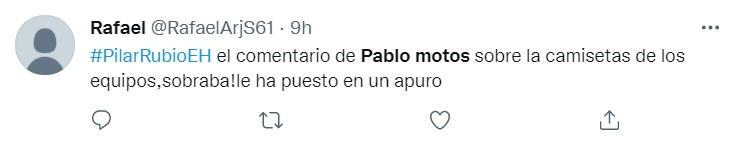 Críticas a Pablo Motos por sus comentarios a Pilar Rubio   Twitter 3