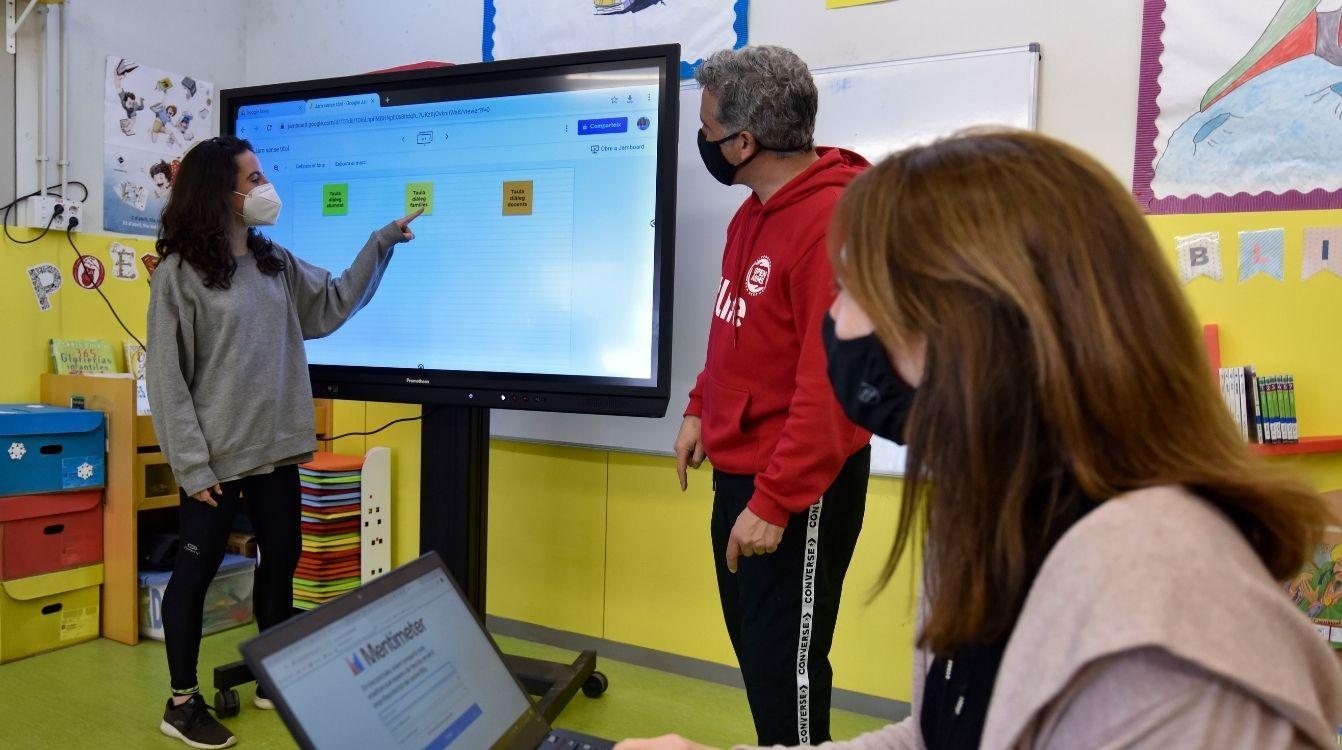 Equipo docente 2020 trabajando en el proyecto Programa Liderazgo Aprendizaje EduCaixa