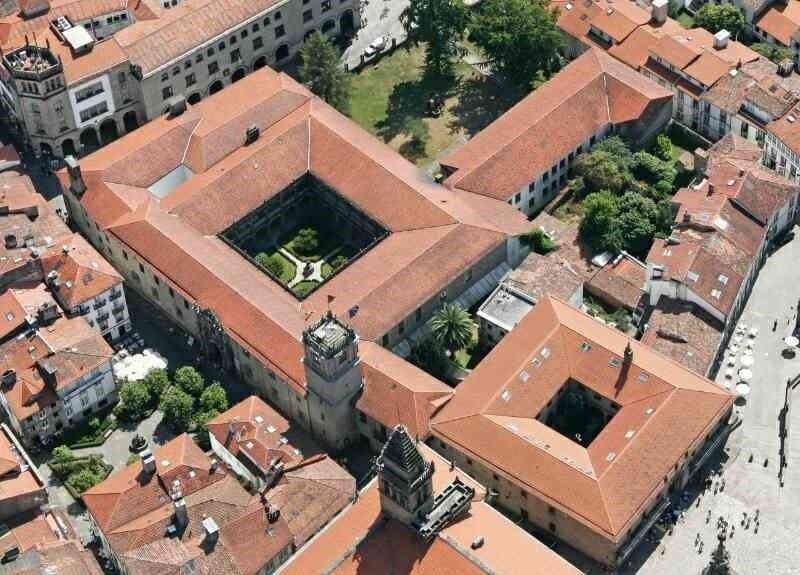 Imagen aérea de la Universidad de Santiago de Compostela (Foto: Europa Press).