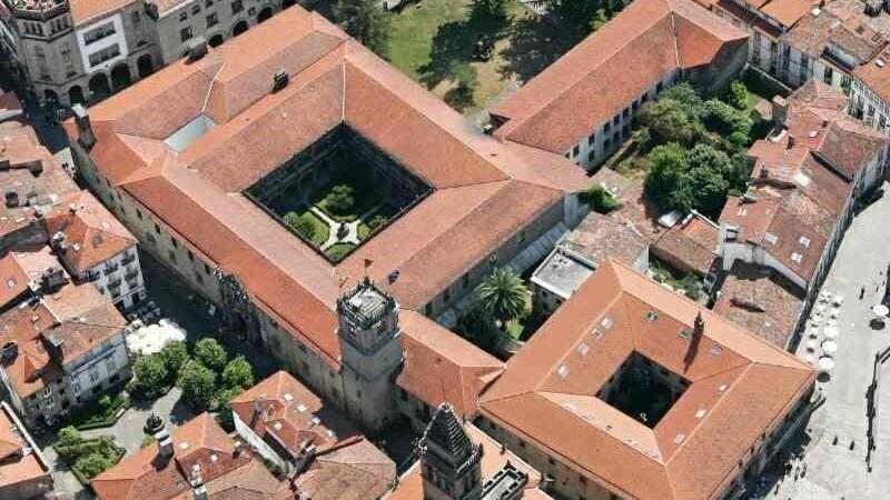 Imagen aérea de la Universidad de Santiago de Compostela (Foto: Europa Press).