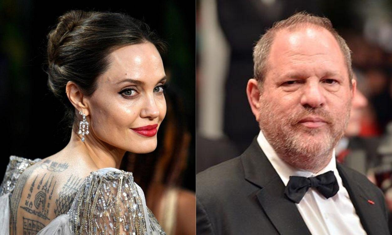Angelina Jolie y Harvey Weinstein.