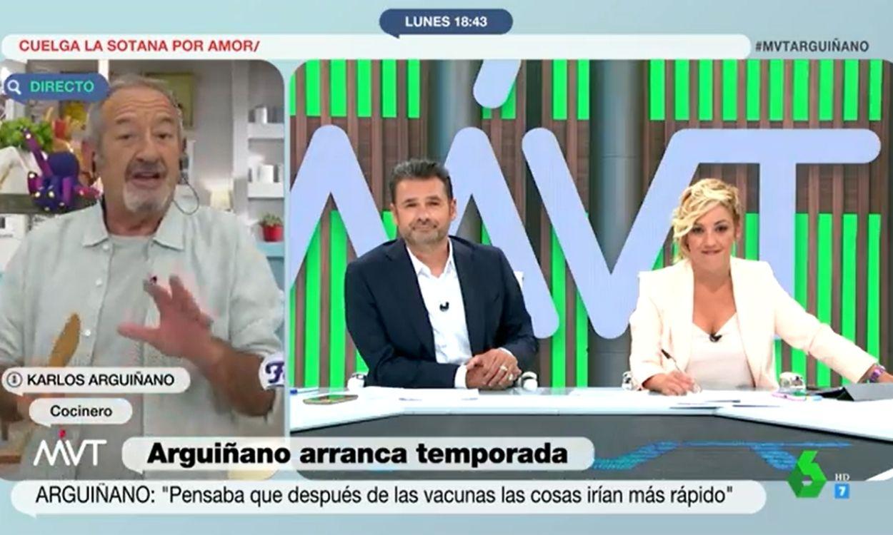 Karlos Arguiñano en 'Más Vale Tarde'. La Sexta.