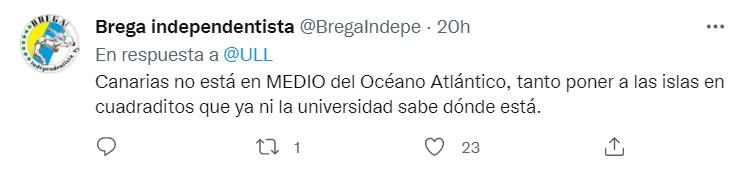 Críticas al anuncio de la Universidad de la Laguna Twitter 6